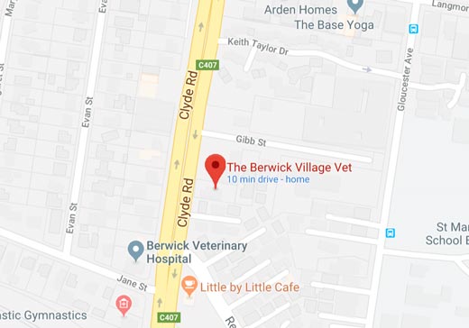 contact-the-berwick-village-vet-location
